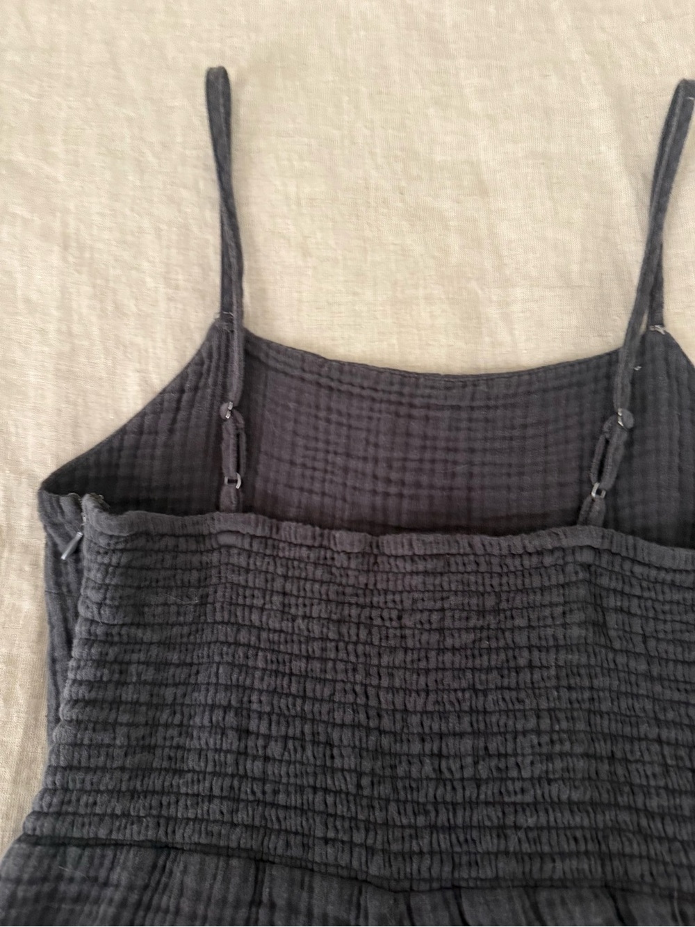 Z Supply Charcoal Textured Jumpsuit Size M - Picture 3 of 5